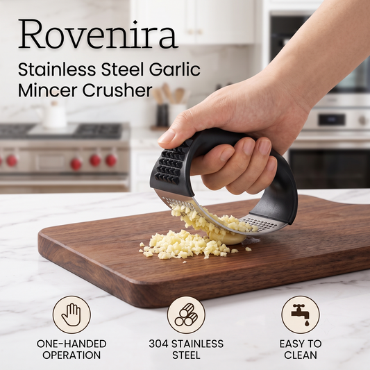 Rovenira® Stainless Steel Garlic Mincer Crusher