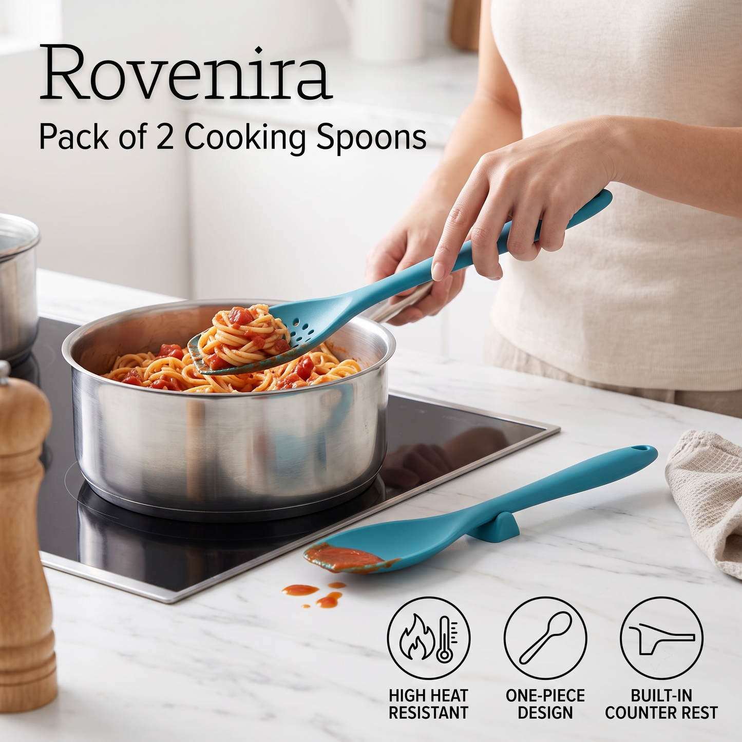Rovenira® Pack of 2 Cooking Spoons