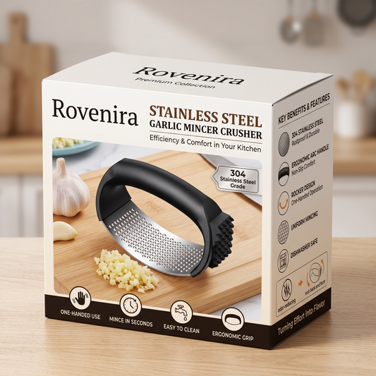 Rovenira® Stainless Steel Garlic Mincer Crusher