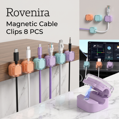 Rovenira® Magnetic Cable Clips 8 PCS